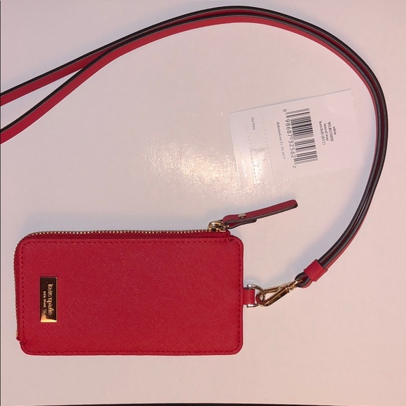 Kate Spade Edria Card Case, Neck Strap, Id holder - Picture 3 of 4